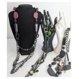 A Trio of Contemporary Multi-Strand Costume Neckla