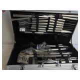 SS BBQ Tool Set Aluminum Case