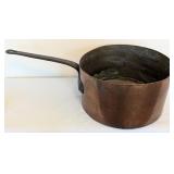Large Antique Hand-Wrought Copper Cooking Pot