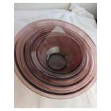 Pyrex Cranberry Nesting Bowls