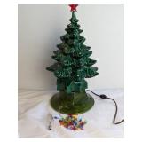 Ceramic Christmas Tree w Base