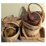 Wood Splint & Woven Utility Baskets