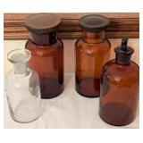 Vintage Glass Apothecary & Laboratory Bottles