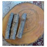 Rustic Hardwood Table w Screw-In Log Legs