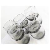 MCM Smoky Grey Glass Tumblers