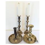 Brass Candlesticks & Chambersticks