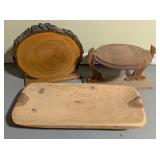 Rustic Hand-Carved Wood Objects