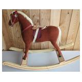 Mid-20th Century Wood Rocking Horse