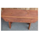 Primitive Pine Storage Bench