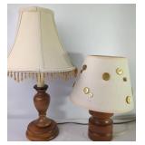 VTG Wood Table Lamps