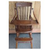 Antique Wood High Chair