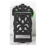 Victorian Cast Iron Mounted Matchbox Holder