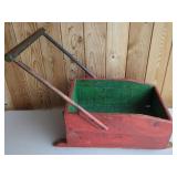Antique Child's Wood Push-Sleigh