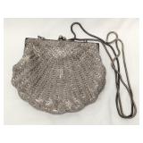 Scalloped Shell Beaded Evening Bag