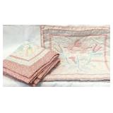 Hand-Quilted Floral Textiles