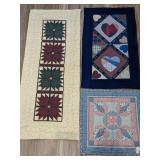 Handmade Quilted Table Runners & Wall Hangings