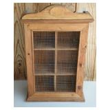 Pine Wall Display Cabinet