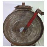 Antique Metal Hand-Crank Butter Churn