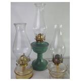 Glass & Metal Oil Lamps