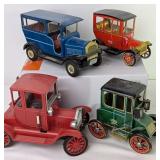 Japanese Tinplate & Plastic Veteran Toy Cars
