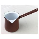 20th-century Enamel Turkish Coffee Pot