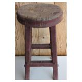 Rustic Wood Stool