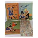 VTG Peter Pan Books & Pop-a-Puppet Pinball Game