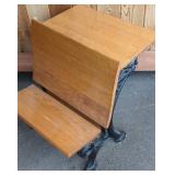 Snider Waterloo Cast Iron & Oak School Desk