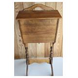 Mid-20th Century Wood Sewing Caddy