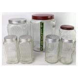 VTG Glass Kitchen Canisters