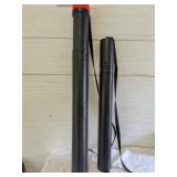 Black Plastic Telescoping Storage Tubes