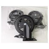 A Trio of Six Inch Industrial Swivel Castor Wheels
