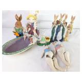 Rabbit-Themed Figurines and Decor