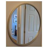 A Modern Circular Wall Mirror