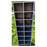 A Two-Column Laminated Particle Board Storage Unit