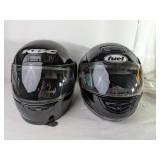 Motorcycle Helmets and a Gear Bag