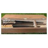 VTG Hand Saws in a Custom Wooden Box