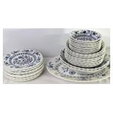 Meakin Blue Nordic Pattern Dishes