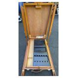 A Portable French-Style Wooden Field Sketch Box