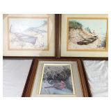 A Trio of Framed Decorative Prints