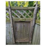 A Rustic Salvaged Wood Trellis