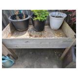 A Weathered Wood Raised Garden Bed