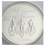$10 Montreal Olympics Silver Coin