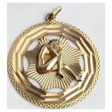 10 KT Gold Figural Pendant