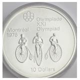 $10 Montreal Olympics Silver Coin
