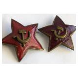 Soviet Red Army Headgear Star Cockades