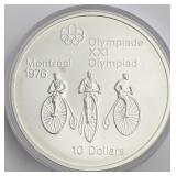 $10 Montreal Olympics Silver Coin