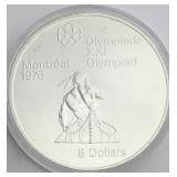 $5 Montreal Olympics Silver Coin