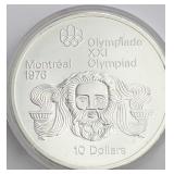 $10 Montreal Olympics Silver Coin