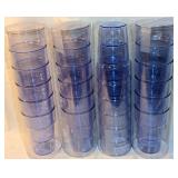 Prescidio Cobalt Blue Translucent Plastic Tumblers